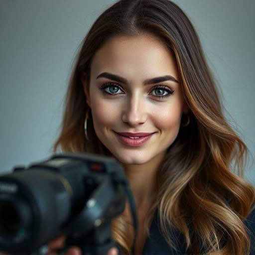 A focused portrait of Irina Sokolova, a skilled film editor and post-production supervisor.